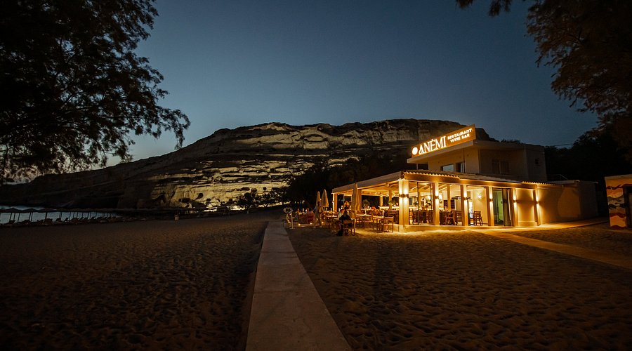 Anemi restaurant and wine bar, a Rawdrops partner in Matala